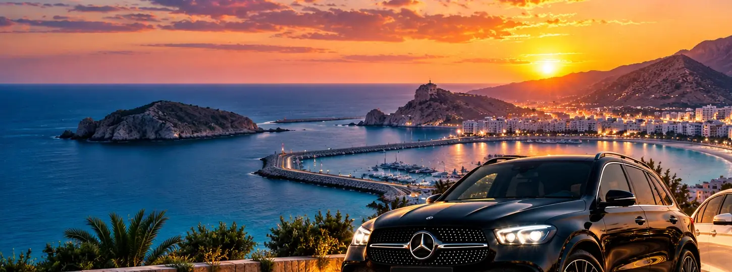 Baie d'Al Hoceima au coucher du soleil